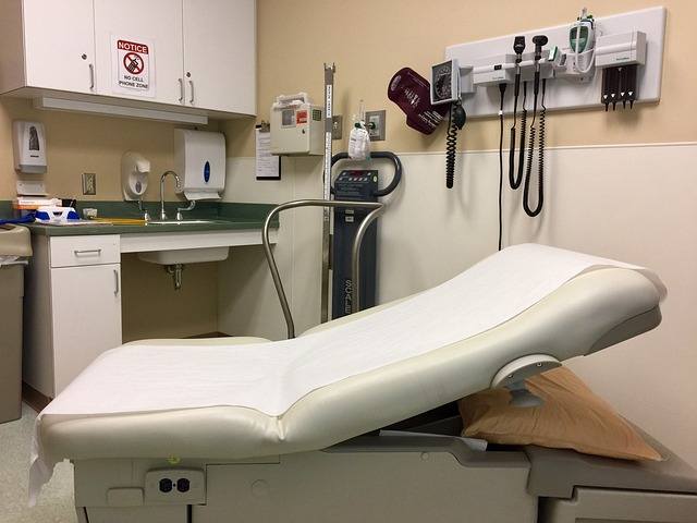 Clean medical examination room, managed IT support for medical clinics